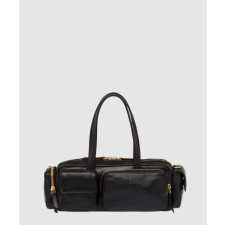 미우미우 나파 레더 포켓 탑핸들 숄더백 5BB150