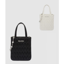 미우미우 마테라쎄 크리스탈 숄더백 5BA220