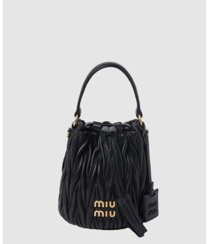 미우미우 마테라쎄 나파 레더 버킷백 5BE085