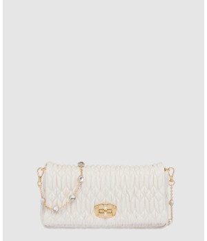 미우미우 크리스탈 클로케 숄더백 5BD417