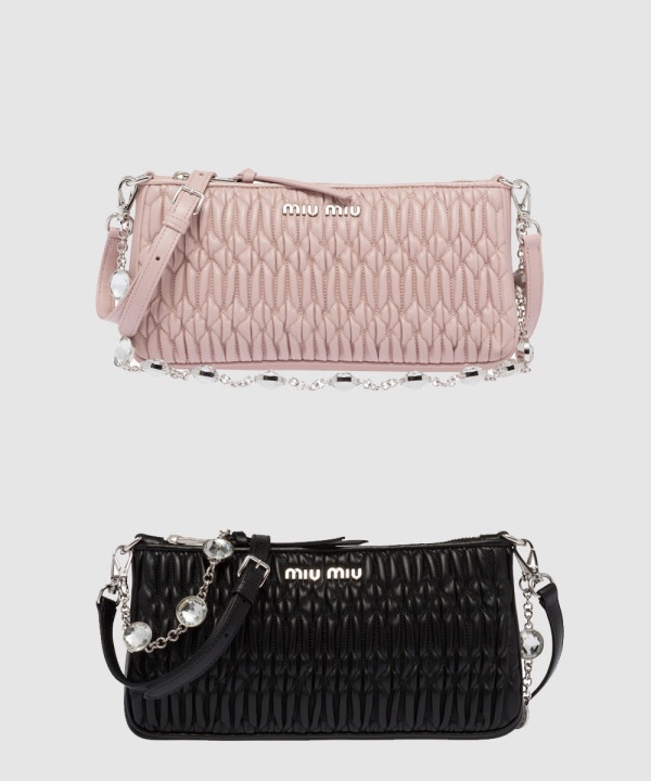 미우미우 나파 크리스탈 숄더백 5BH215