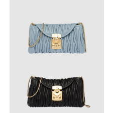 미우미우 마테라쎄 나파 레더 체인 숄더백 5BH196