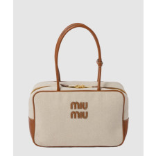미우미우 레더 보 토트백 5BB117