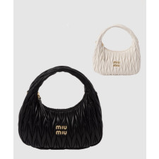 미우미우 완더 마테라쎄 나파 호보 숄더백 5BC153