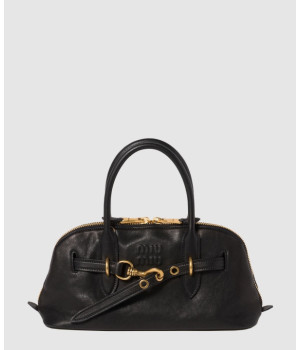 미우미우 아방뛰르 나파 가죽 탑 핸들백 5BB168