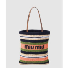 미우미우 크로셰 라피아 토트백 5BG248