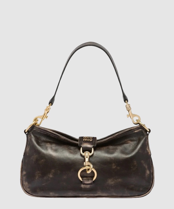 미우미우 스냅 후크 레더 숄더백 5BC123