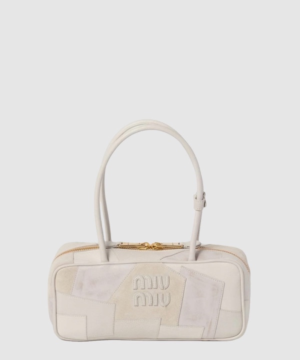 미우미우 아르카디 레더 패치워크 백 5BB148