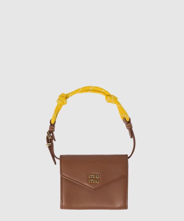 미우미우 레더 태슬 지갑 5DN014