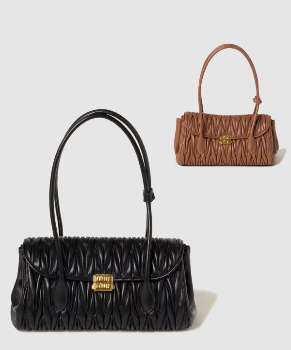 미우미우 마테라쎄 레더 숄더백 5BD265