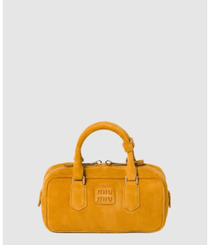 미우미우 아르카디 스웨이드 토트백 5BB142