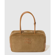 미우미우 코듀로이 레더 보 백 5BB163