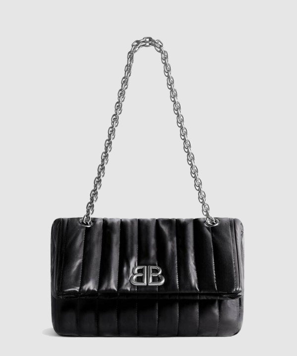 발렌시아가 모나코 스몰 퀄트 체인 숄더백 765966