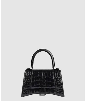 발렌시아가 아워글래스 XS 크로커다일 탑 핸드백 592833
