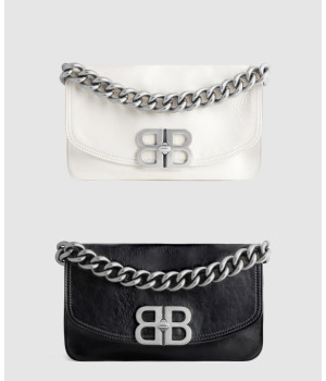 발렌시아가 BB 소프트 플랩 스몰 숄더백 748598