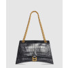 발렌시아가 크러쉬 크로커다일 엠보싱 미디움 체인백 716393