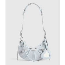 발렌시아가 르카골 XS 라인스톤 데님 숄더백 671309