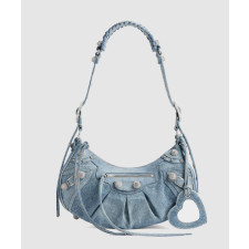 발렌시아가 르카골 데님 라인스톤 스몰 숄더백 671307