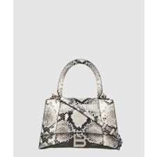 발렌시아가 아워글래스 뱀피 엠보싱 스몰 핸드백 593546