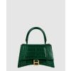 발렌시아가 아워글래스 스몰 크로커다일 엠보싱 핸드백 593546