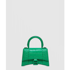 발렌시아가 아워글래스 XS 크로커 엠보싱 탑 핸드백 592833