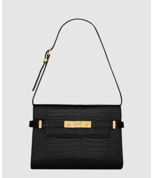 생로랑 맨하탄 스몰 크로커 숄더백 675626