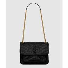 생로랑 니키 베이비 레더 체인백 633160