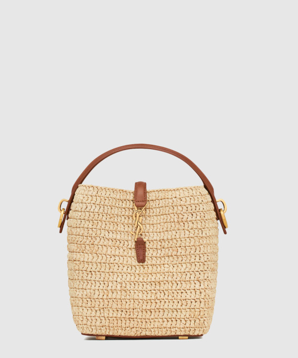 생로랑 라피아 LE 37 미니 버킷백 765870