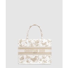 디올 북 토트백 미디움 버터플라이 조디악 M1296