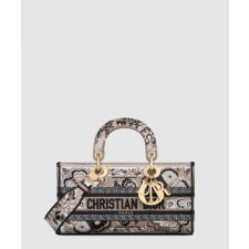 디올 레이디 디조이백 버터플라이 반다나 베이지 멀티컬러 M0540