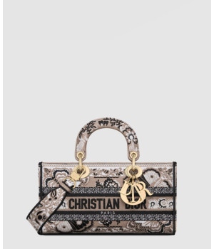 디올 레이디 디조이백 버터플라이 반다나 베이지 멀티컬러 M0540