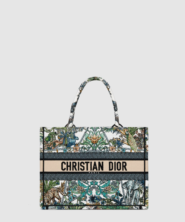 디올 북 토트백 미디움 멀티컬러 에뚜왈 드 보야쥐 M1296