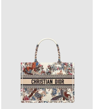 디올 북 토트백 미디움 쟈뎅 디히비어 M1296