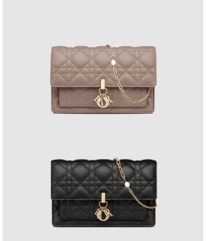 디올 레이디 디올 체인 파우치 S0937