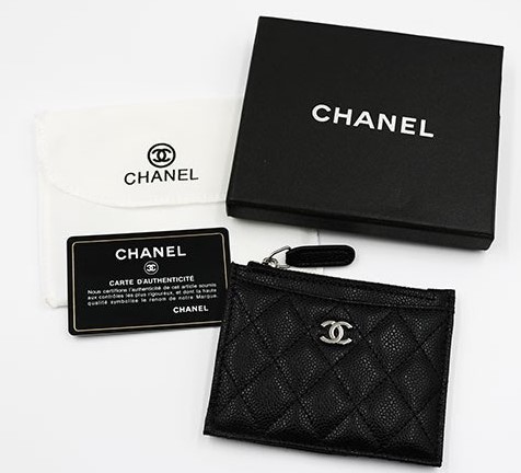 (국내배송) 샤넬 캐비어스킨 지퍼 클래식 카드지갑