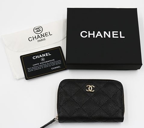 (국내배송) 샤넬 캐비어스킨 지퍼 클래식 코인지갑