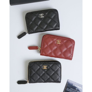 (국내배송) 샤넬 캐비어 클래식 지퍼 코인 퍼스
