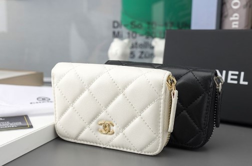 (국내배송) 샤넬 클래식 지퍼 램스킨 카드지갑