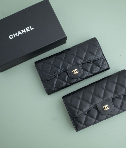 (국내배송) 샤넬 클래식 골드 로고 장지갑