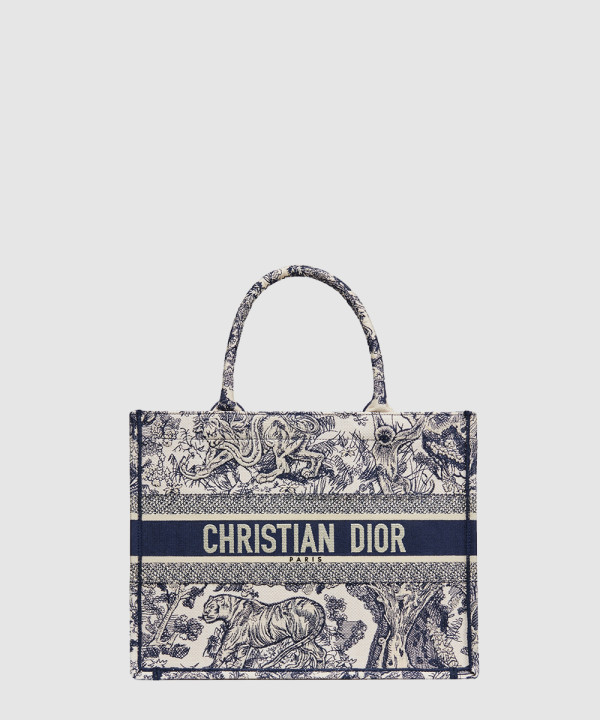 디올 북 토트백 미디움 트왈 드 주이 M1296