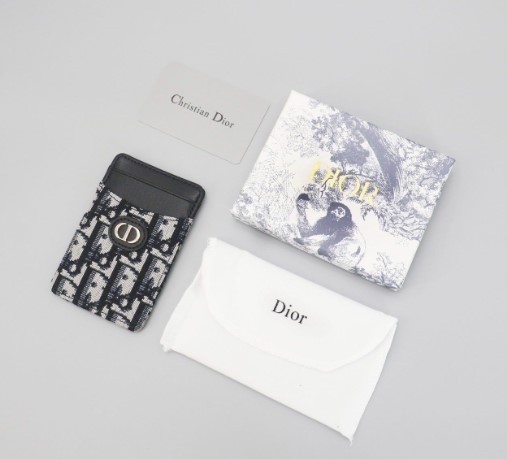 (국내배송) 디올 30 몽테인 디올 오블리크 자카드 세이지 카드 홀더 블랙