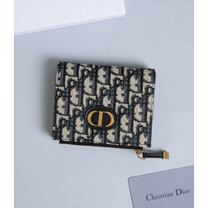 (국내배송) 디올 Montaigne CD 몽테인 오블리크 플랩 반지갑