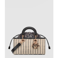 디올 레이디 디조이 백 내추럴 라탄 M0540