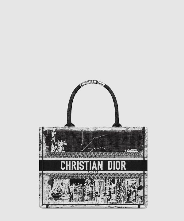 디올 북 토트백 미디움 뉴욕 자수 M1296