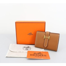 (국내배송) 에르메스 베안 미니 카드 지갑 브라운