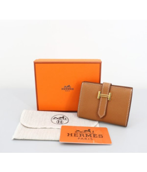 (국내배송) 에르메스 베안 미니 카드 지갑 브라운
