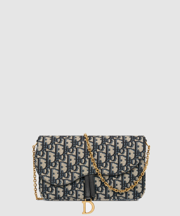 디올 새들 체인 파우치 S5907