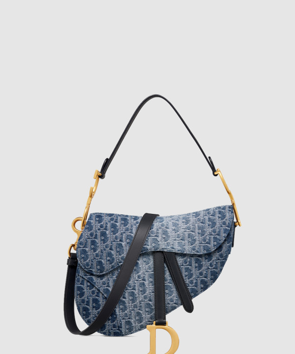 디올 오블리크 새들 스트랩백 미디움 M0455