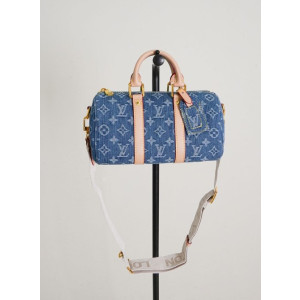 (국내배송) 루이비통 스피디 반둘리에 25 모노그램 데님 백