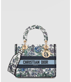 디올 레이디 디 라이트 미디움 플로럴 자수 멀티컬러 M0565